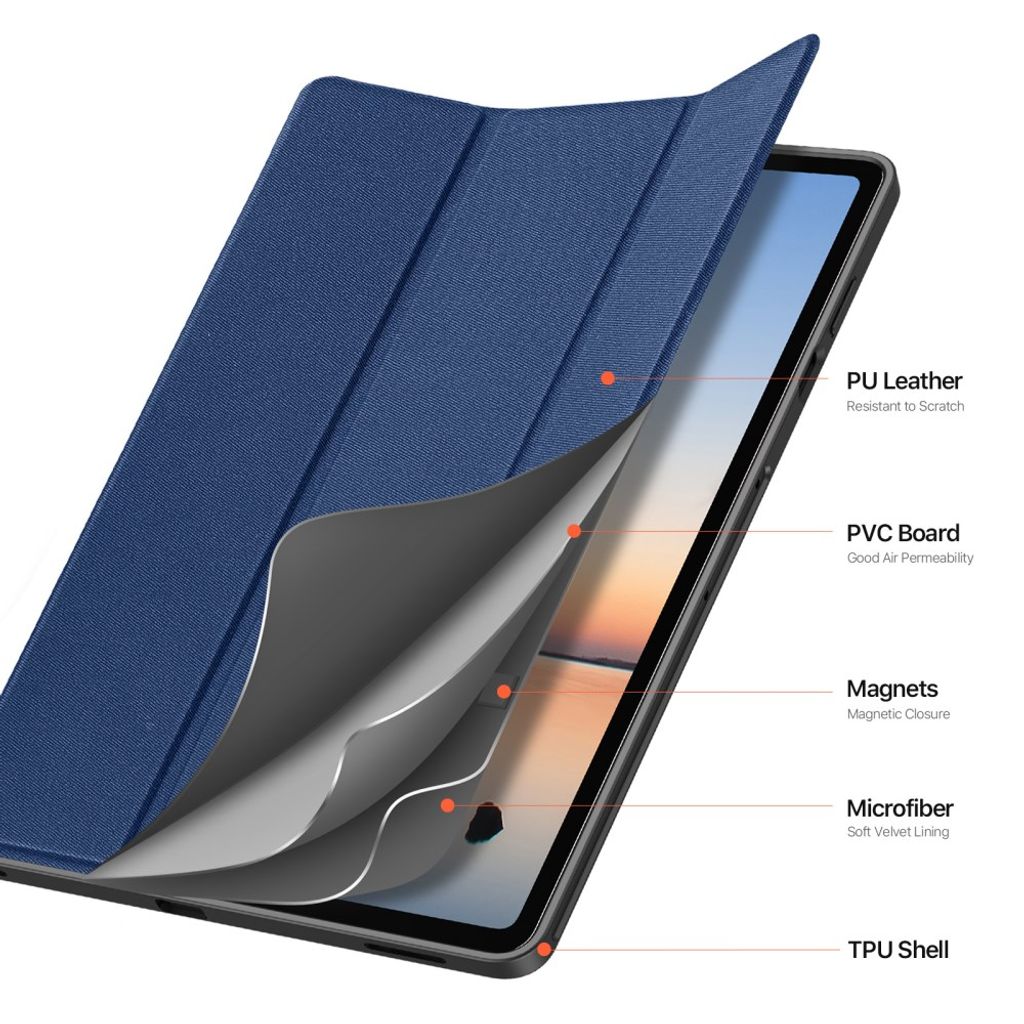 Dux Ducis Samsung Galaxy Tab S12 Plus Etui DOMO Series Blå