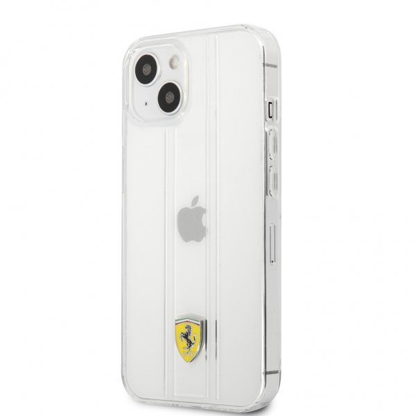 Ferrari iPhone 13 Cover 3D Stripes Transparent