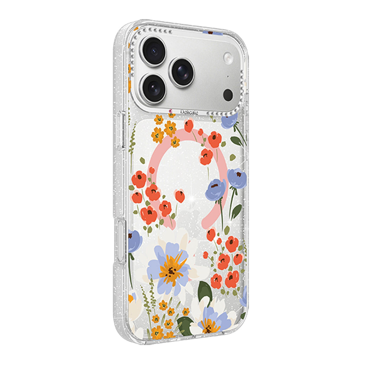 iPhone 17 Pro Max Cover Blomstret MagSafe Orange