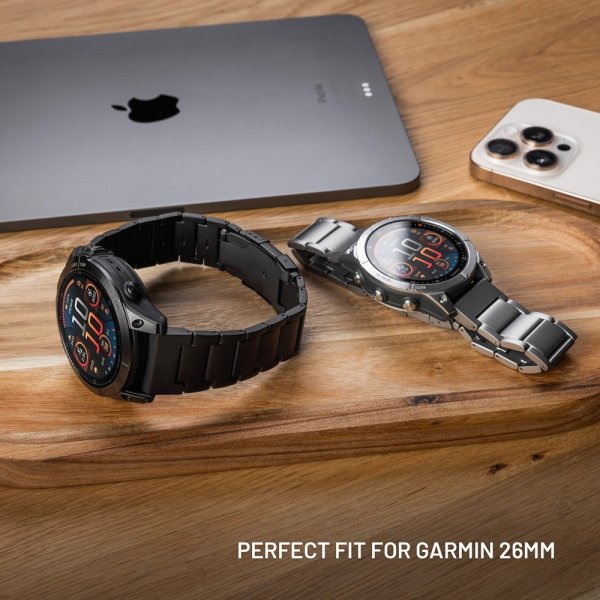Garmin QuickFit 26mm urrem titaniumrem sort