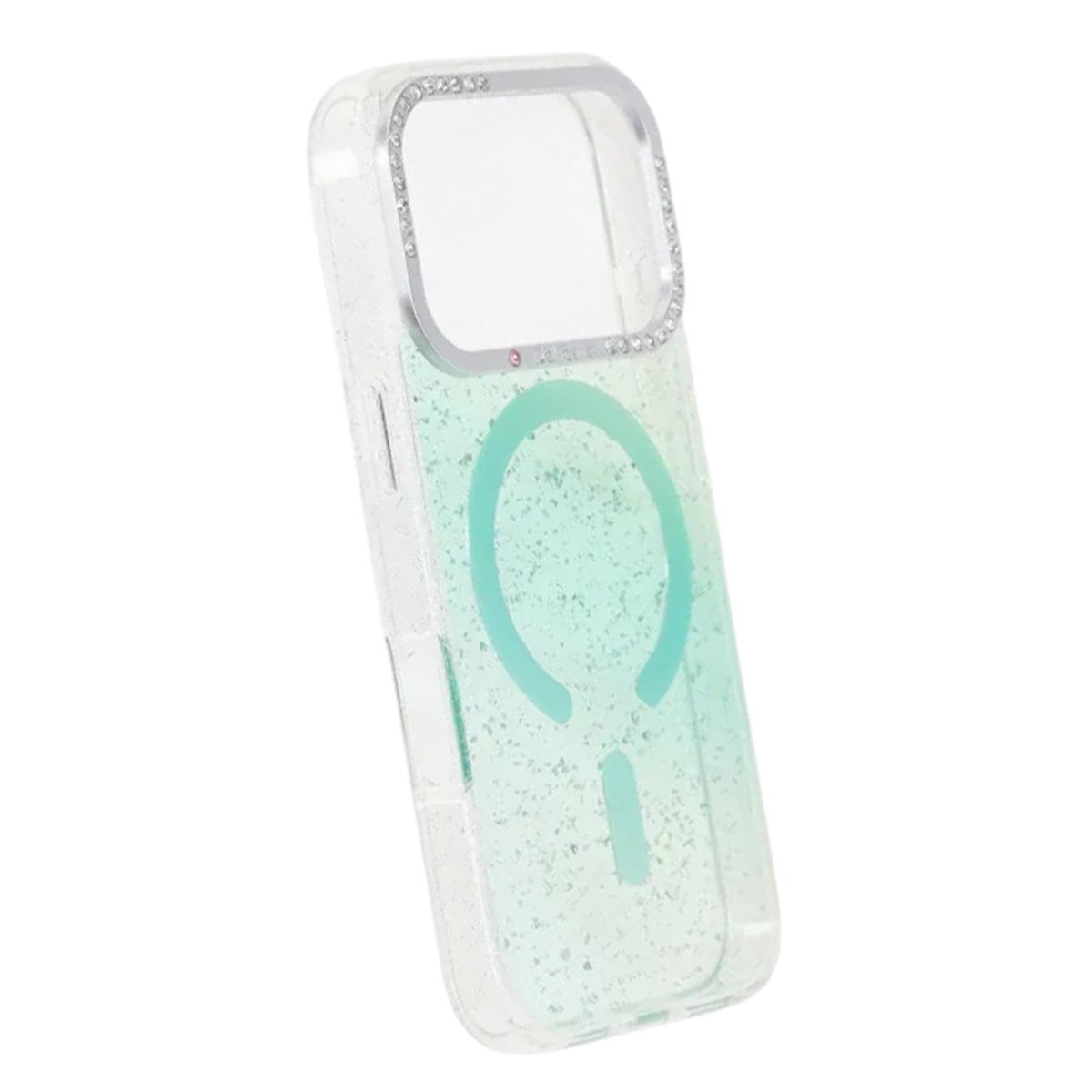 iPhone 17 Pro Max Cover Glitter Diamond MagSafe Grøn