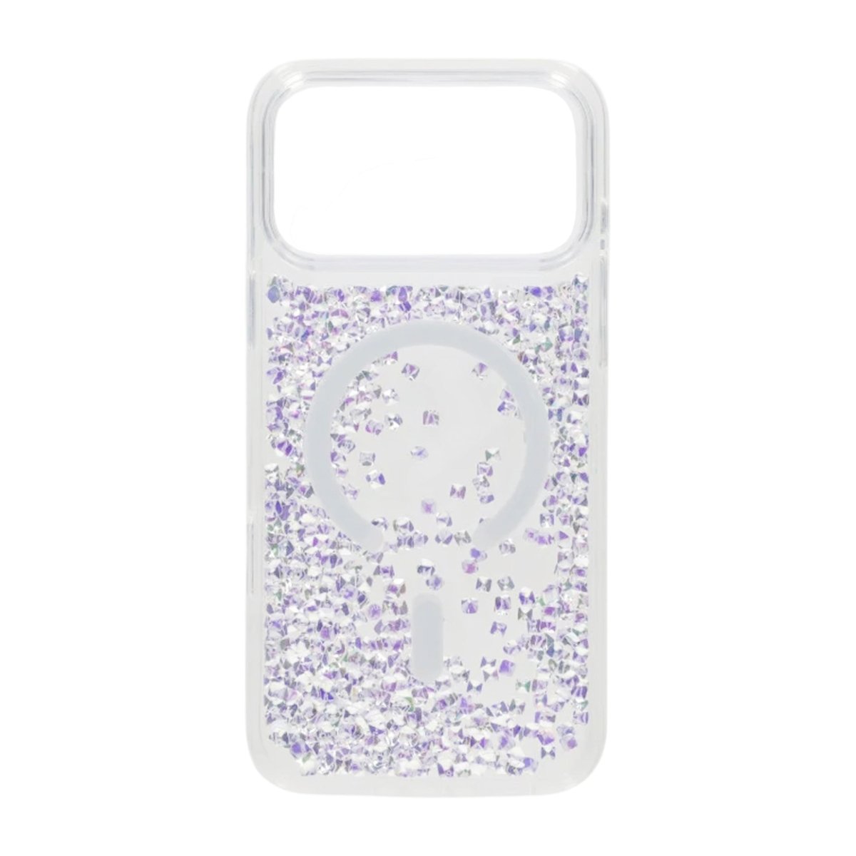 iPhone 17 Pro Max Cover Diamond Quicksand MagSafe Hvid