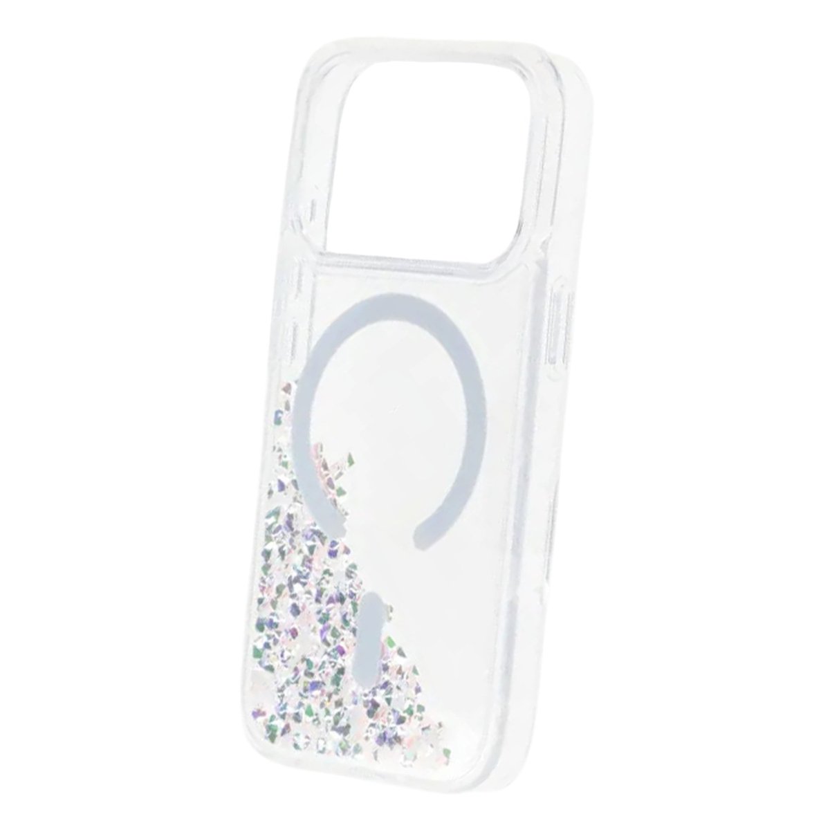 iPhone 17 Pro Max Cover Diamond Quicksand MagSafe Hvid