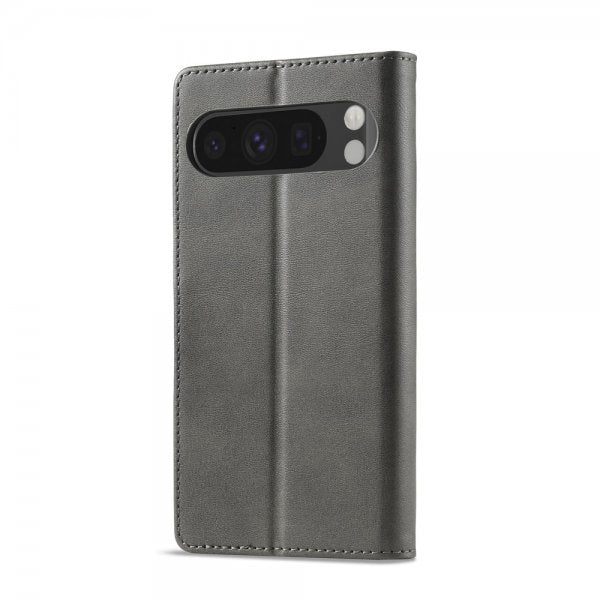 Lc.Imeeke Google Pixel 10 Pro XL Cover med Kortlomme Standerfunktion Grå