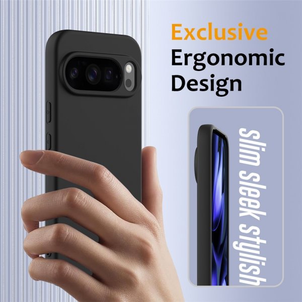 Google Pixel 10 Pro XL Cover med Strop Silikone MagSafe Sort