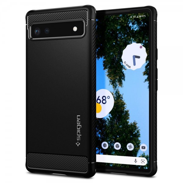 Spigen Google Pixel 6a Cover Rugged Armor Mat Sort