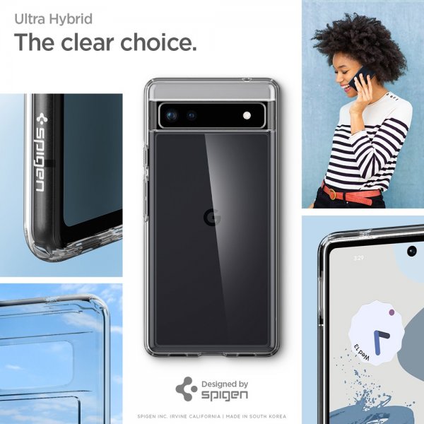 Spigen Google Pixel 6a Cover Ultra Hybrid Crystal Clear