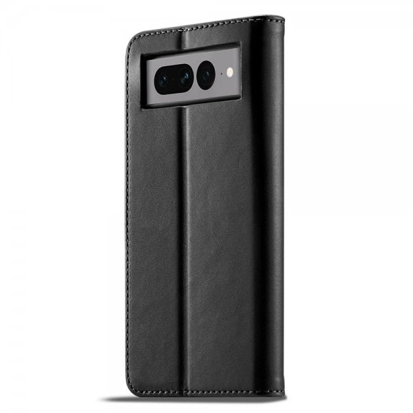 Lc.Imeeke Google Pixel 7 Pro Etui med Kortlomme Stativfunktion Sort