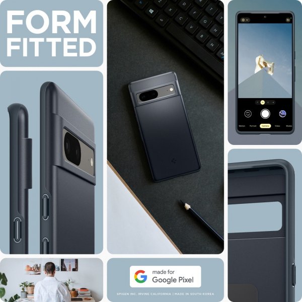 Spigen Google Pixel 7 Cover Thin Fit Metal Slate