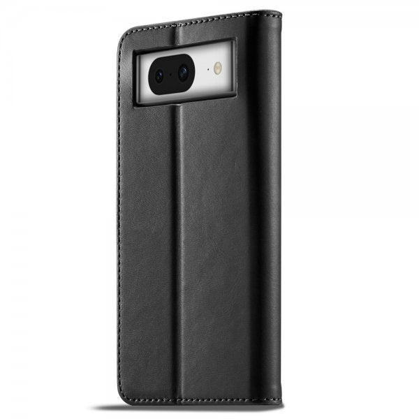 Lc.Imeeke Google Pixel 8 Etui med Kortlomme og Stativfunktion Sort