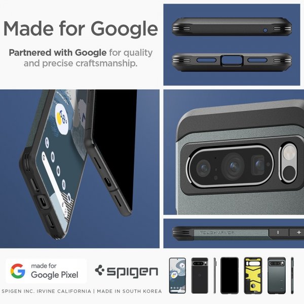 Spigen Google Pixel 8 Pro Cover Tough Armor Abyss Green