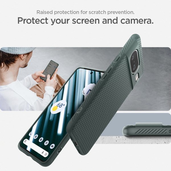 Spigen Google Pixel 8 Cover Liquid Air Abyss Green