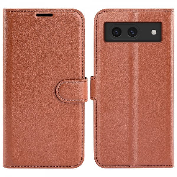 Google Pixel 8a Cover Litchi Brun