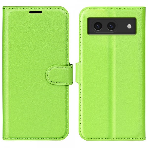 Google Pixel 8a Cover Litchi Grøn