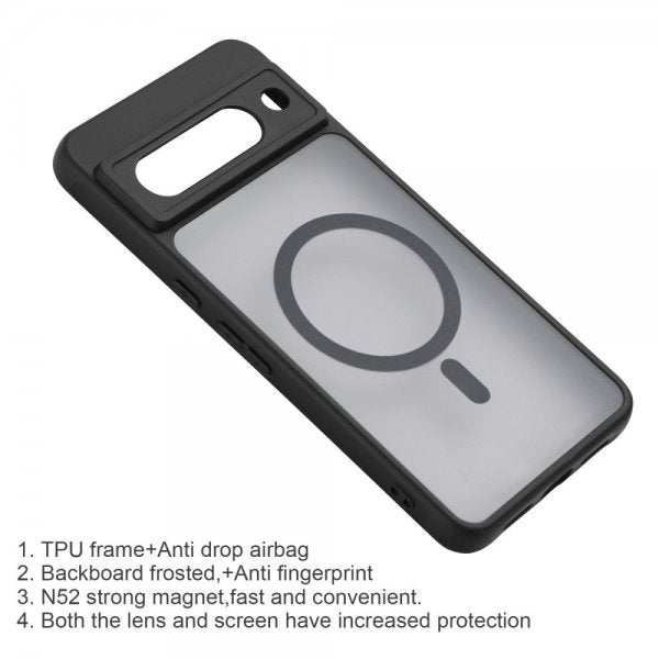 VILI Google Pixel 8a Cover med Aftageligt Cover GMA Series MagSafe Sort