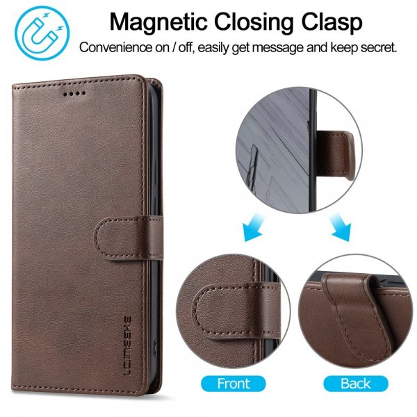 Lc.Imeeke Google Pixel 9/Pixel 9 Pro/Pixel 10/Pixel 10 Pro Cover med Kortlomme Mørkebrun
