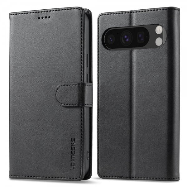 Lc.Imeeke Google Pixel 9/Pixel 9 Pro/Pixel 10/Pixel 10 Pro Cover med Kortlomme Sort
