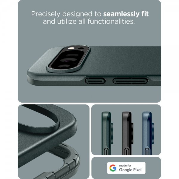 Spigen Google Pixel 9/Pixel 9 Pro Cover Thin Fit Abyss Green
