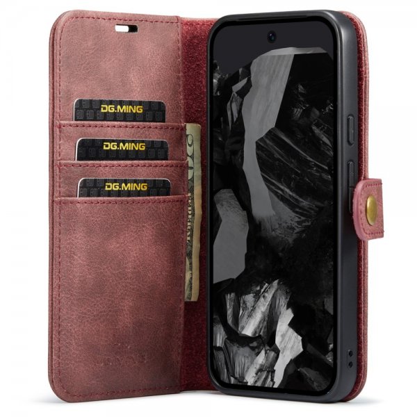 Dg.Ming Google Pixel 9 Pro XL Cover med Aftageligt Cover Rød