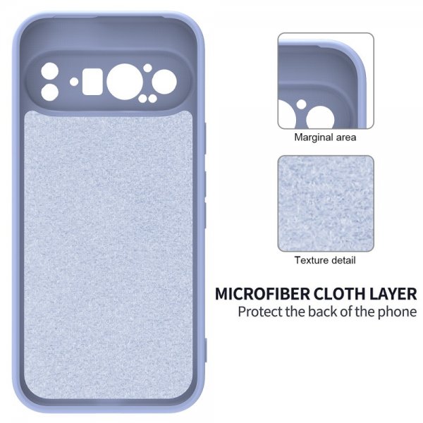 Google Pixel 9 Pro XL Cover med strop Silikone Lilla