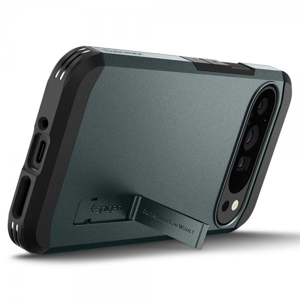 Spigen Google Pixel 9 Pro XL Cover Tough Armor Abyss Green