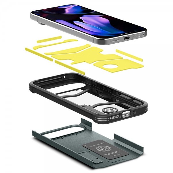 Spigen Google Pixel 9 Pro XL Cover Tough Armor Abyss Green