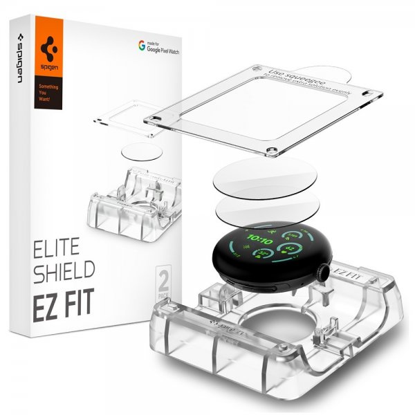 Spigen Google Pixel Watch 3/4 41 mm Skærmbeskyttelse EliteShield EZ Fit 2-pak