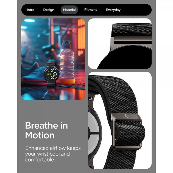 Spigen Google Pixel Watch 3/4 45mm Rem Lite Fit X Sort
