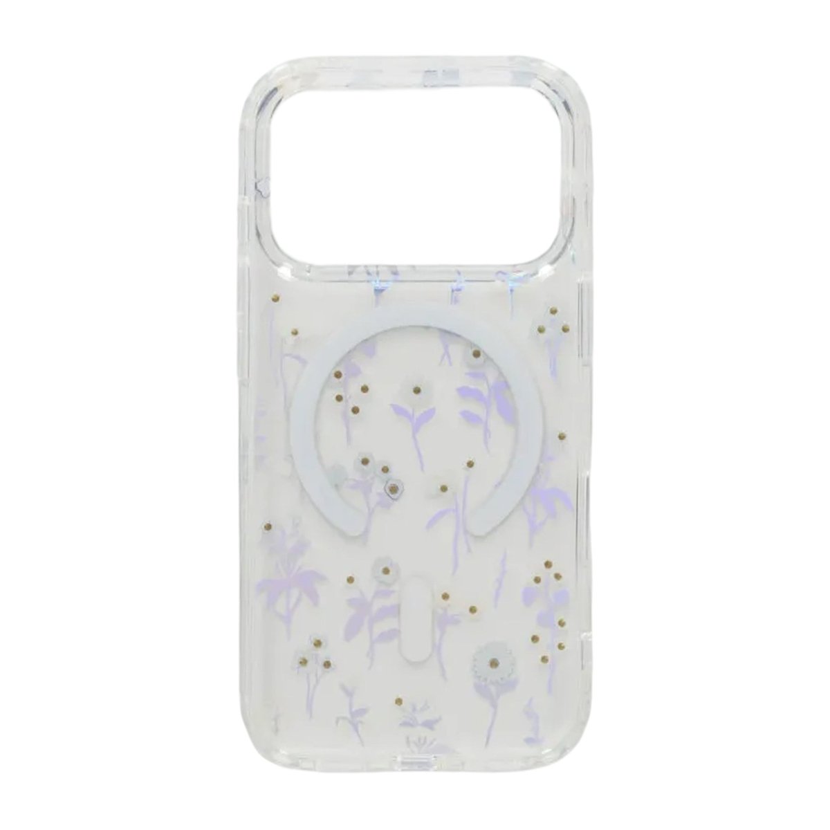 iPhone 17 Pro Cover med blomstret strass MagSafe Blå