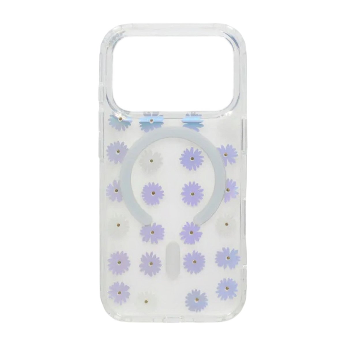 iPhone 17 Pro Cover med blomstret strass MagSafe Lilla