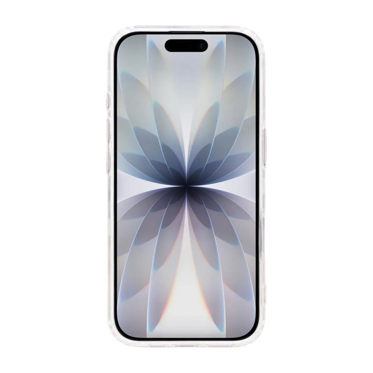 iPhone 17 Cover med blomstret strass MagSafe Lyserød