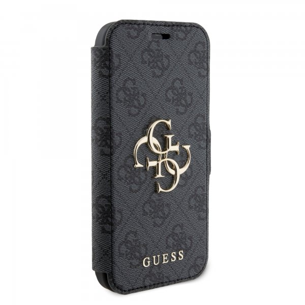 Guess iPhone 15 Plus Cover 4G Logo Grå