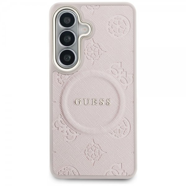 Gæt Samsung Galaxy S26 Cover Saffiano Peony MagSafe Rosa
