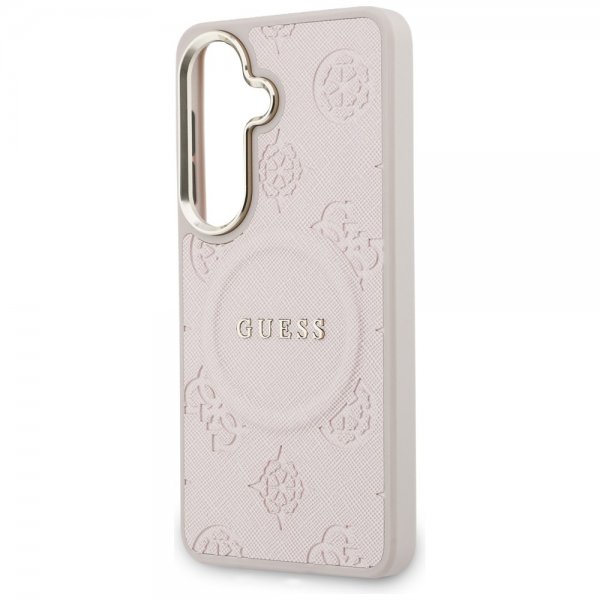 Gæt Samsung Galaxy S26 Cover Saffiano Peony MagSafe Rosa