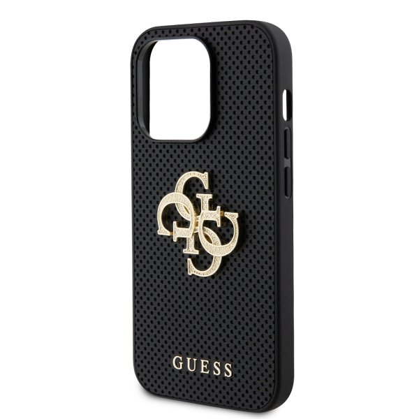 Guess iPhone 15 Pro Cover Perforated Glitter Sort