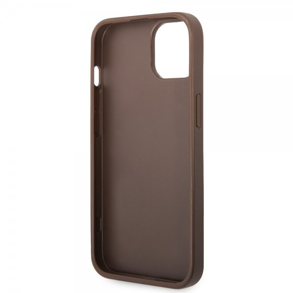 Guess iPhone 15 Plus Cover 4G Logo Brun