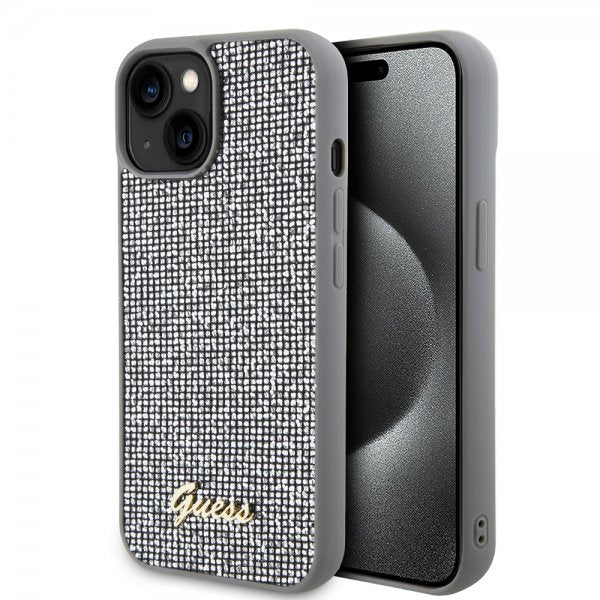 Guess iPhone 15 Cover Square Mirror Sølv