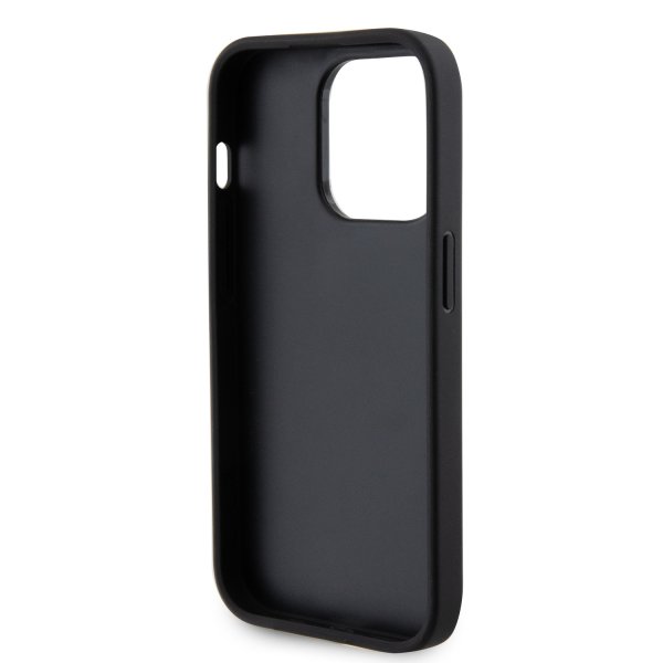 Guess iPhone 15 Pro Max Cover Perforated Glitter Sort