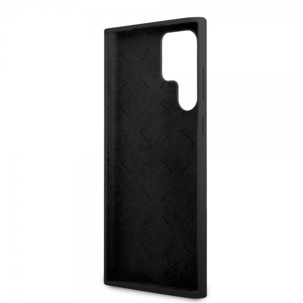 Guess Samsung Galaxy S22 Ultra Cover Script Metal Logo Sort