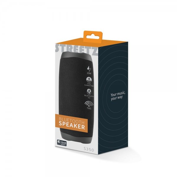 Streetz Højttaler S350 Bluetooth Højttaler 20W Sort