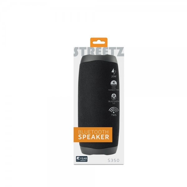 Streetz Højttaler S350 Bluetooth Højttaler 20W Sort