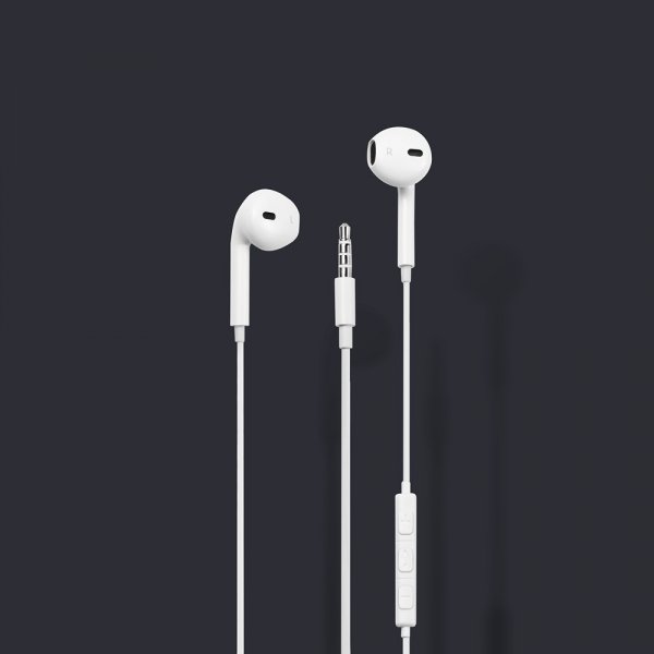 Streetz Hovedtelefoner E100 Semi-In-Ear Høretelefoner 3.5mm Hvid