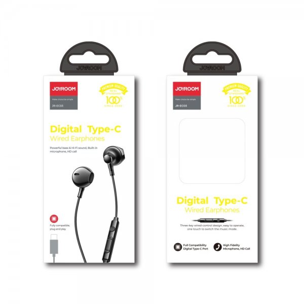 Joyroom Høretelefoner JR-EC03 USB-C Sort