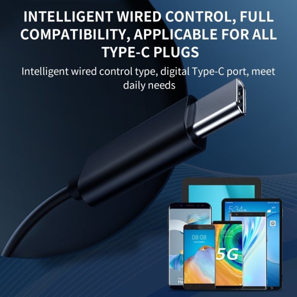 Joyroom Høretelefoner JR-EC04 USB-C Sort