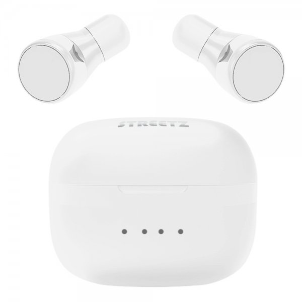 Streetz Hovedtelefoner T200 Wireless Earbuds In-Ear Hvid