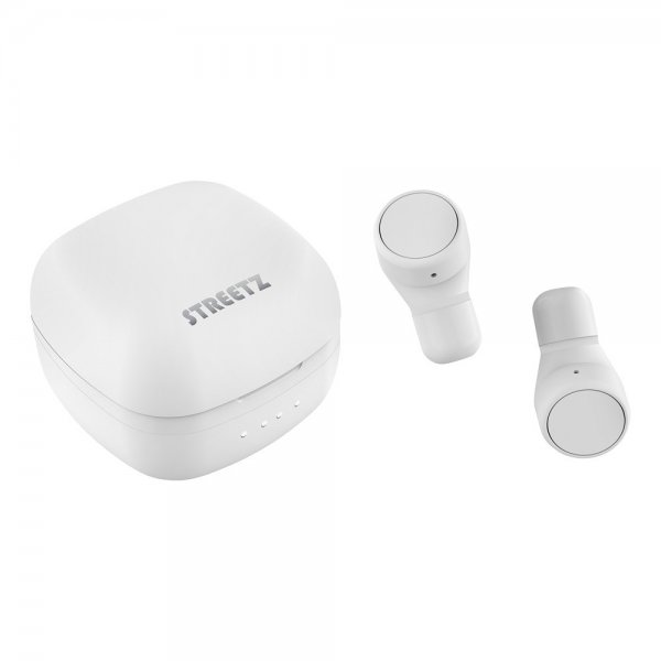 Streetz Hovedtelefoner T200 Wireless Earbuds In-Ear Hvid