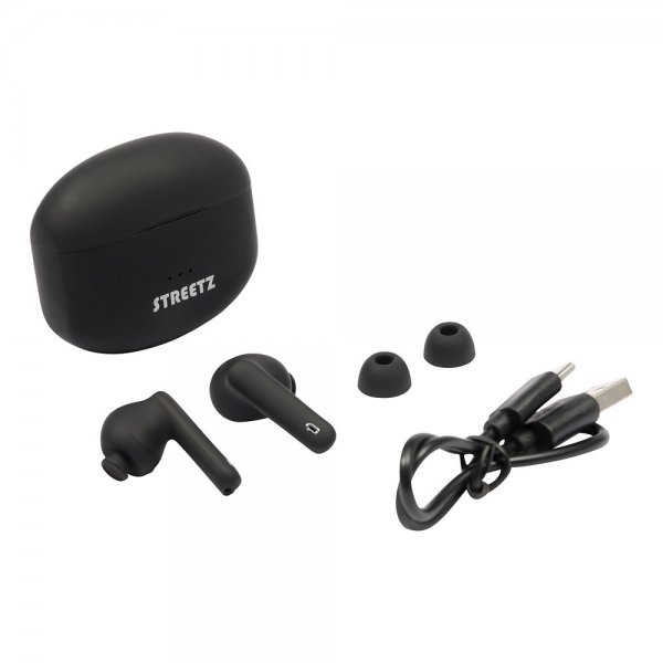 Streetz Høretelefoner T500 Wireless ANC Earbuds Sort