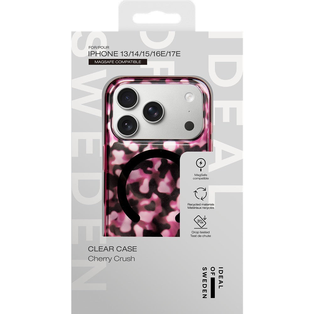 Ideal of Sweden iPhone 13/14/15/16e/17e Cover Clear MagSafe Cherry Crush