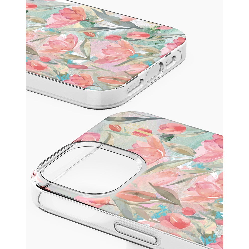 Ideal of Sweden iPhone 13/14/15/16e/17e Cover Clear Case MagSafe Tulip Bloom