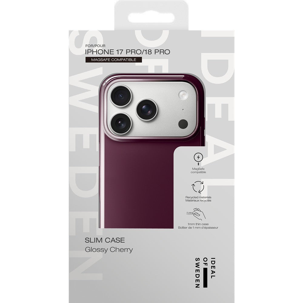 Ideal of Sweden iPhone 17 Pro/iPhone 18 Pro Cover Slim MagSafe Glossy Cherry